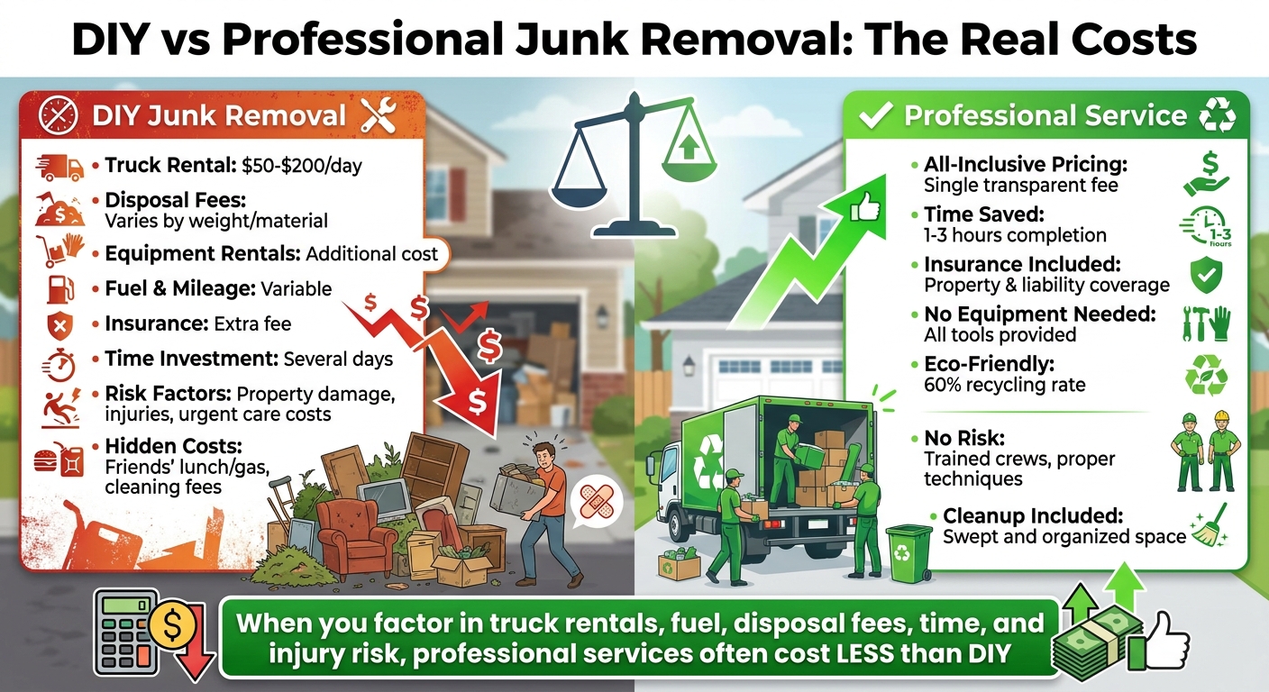 DIY vs Professional Junk Removal: Cost and Time Comparison
