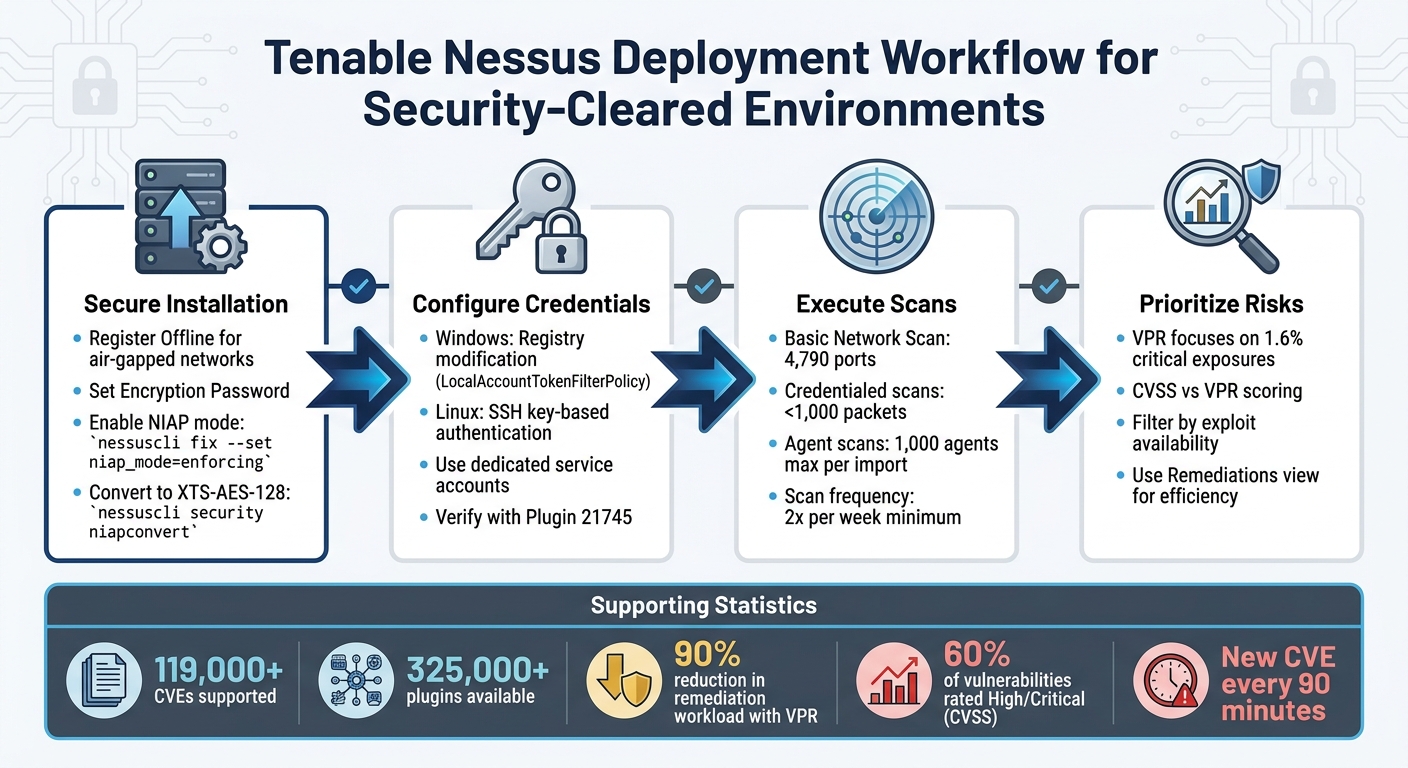 Nessus Deployment Workflow for Security-Cleared Environments