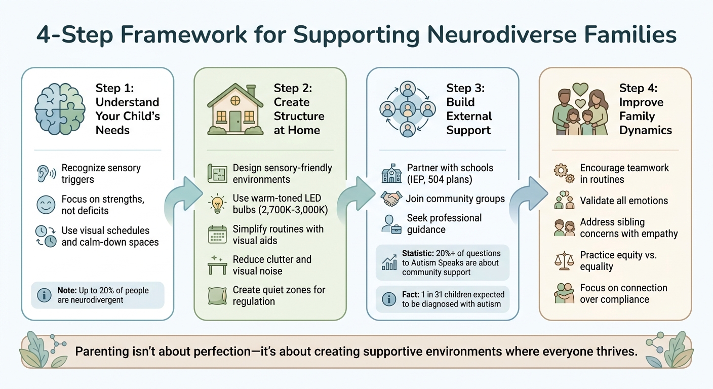 4-Step Framework for Supporting Neurodiverse Families