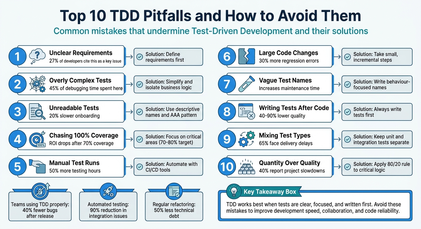 Top 10 TDD Pitfalls and How to Avoid Them