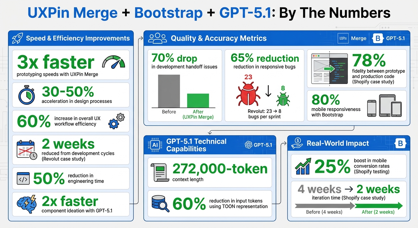 UXPin Merge with Bootstrap and GPT-5.1: Performance Benefits and Statistics