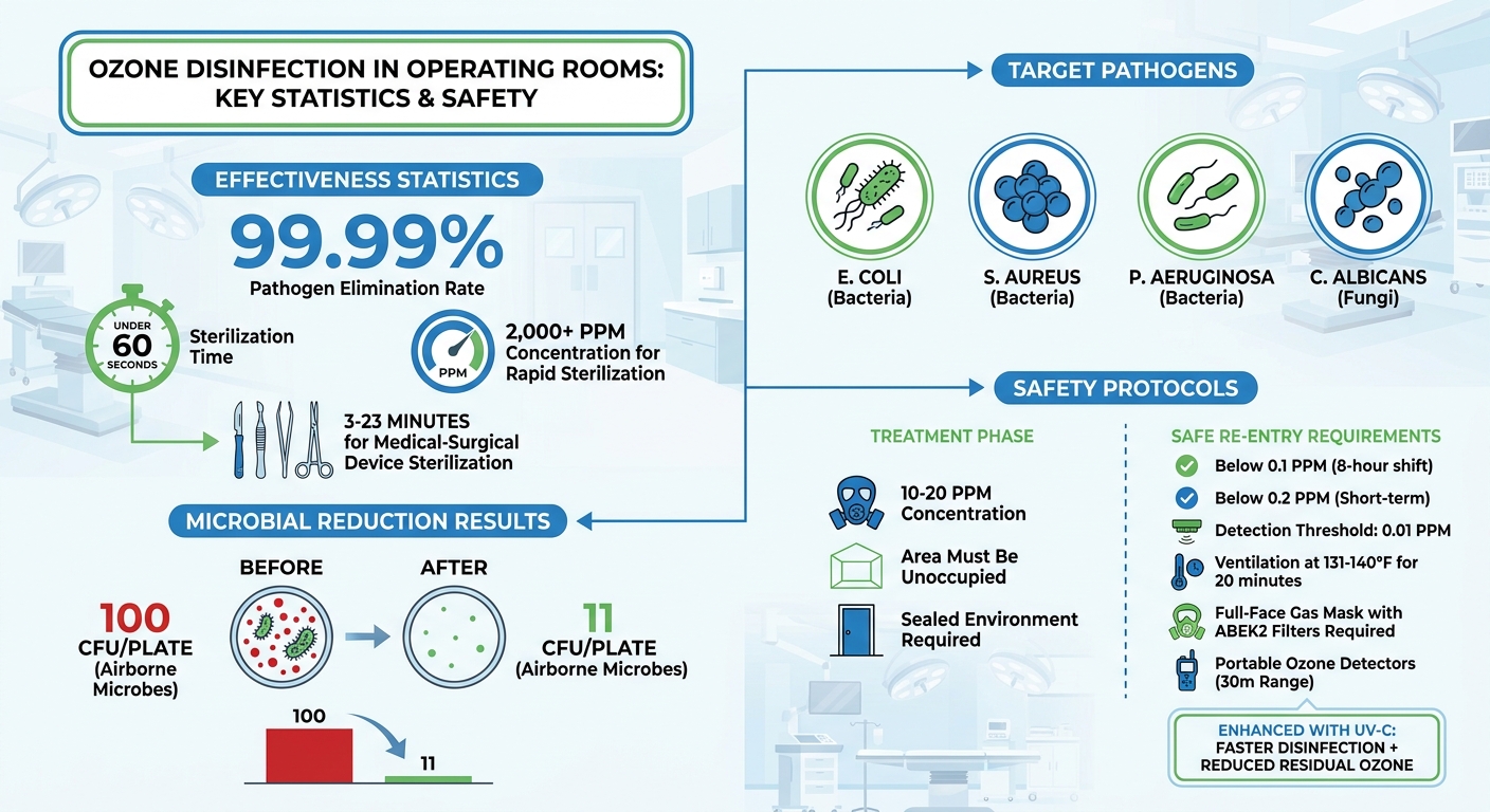 Ozone Disinfection Effectiveness and Safety Guidelines for Operating Rooms