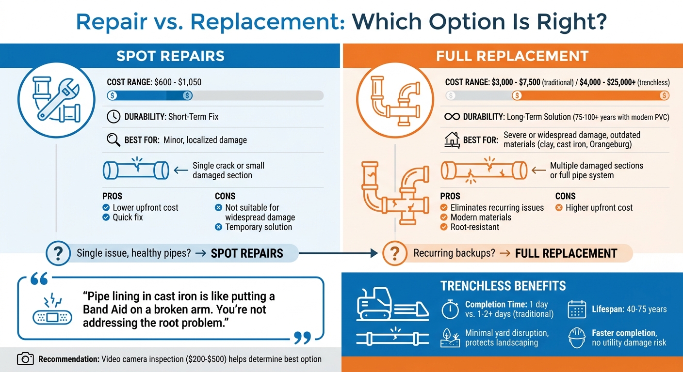 Sewer Line Repair vs Replacement Costs and Benefits in Charleston SC