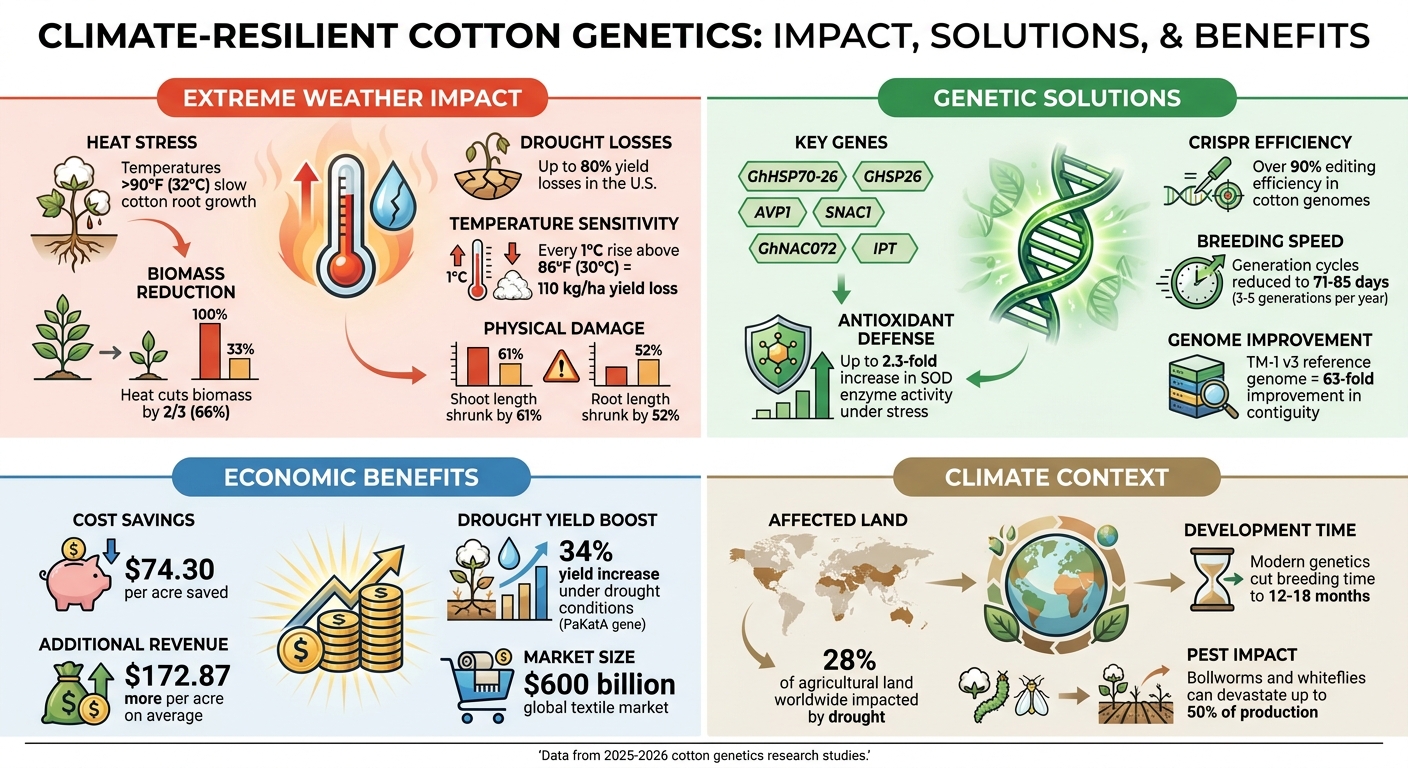 Climate-Resilient Cotton Genetics: Key Statistics and Economic Impact