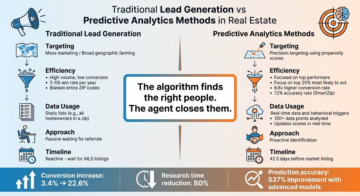 Traditional vs Predictive Analytics Lead Generation in Real Estate