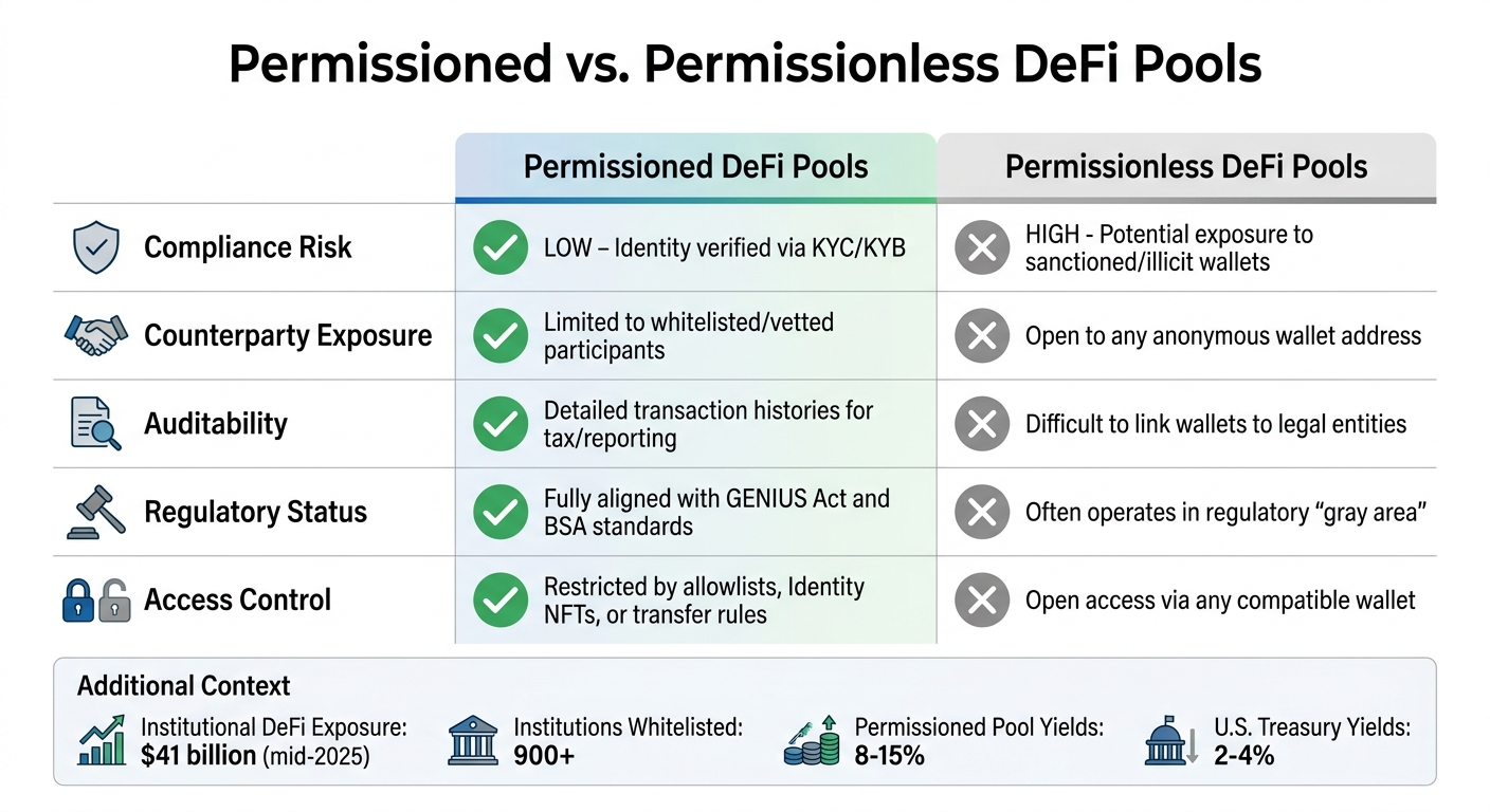 Permissioned vs Permissionless DeFi Pools: Key Differences for Institutions