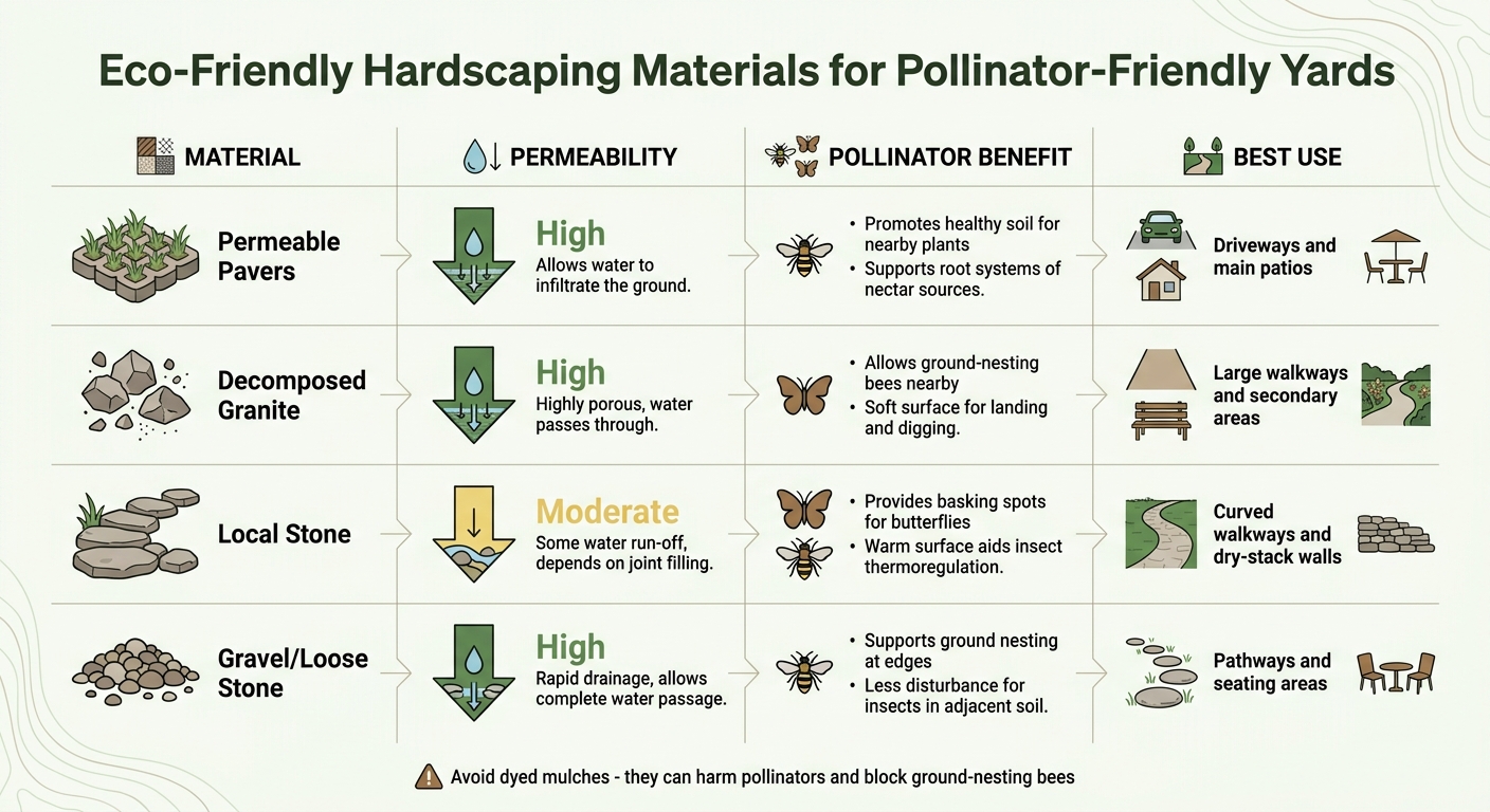 Eco-Friendly Hardscaping Materials for Pollinator-Friendly Yards