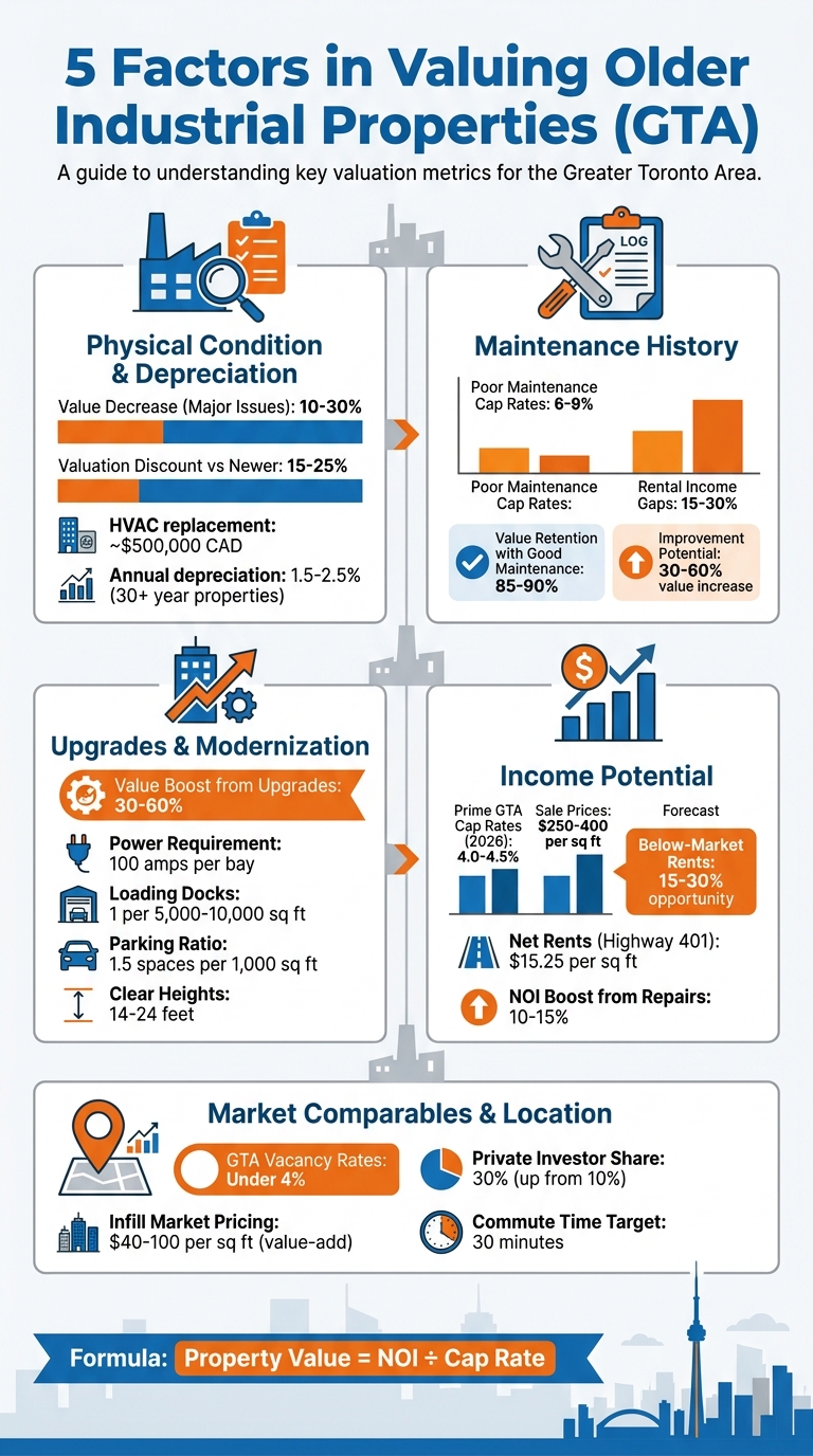 5 Key Factors in Valuing Older Industrial Properties in the GTA