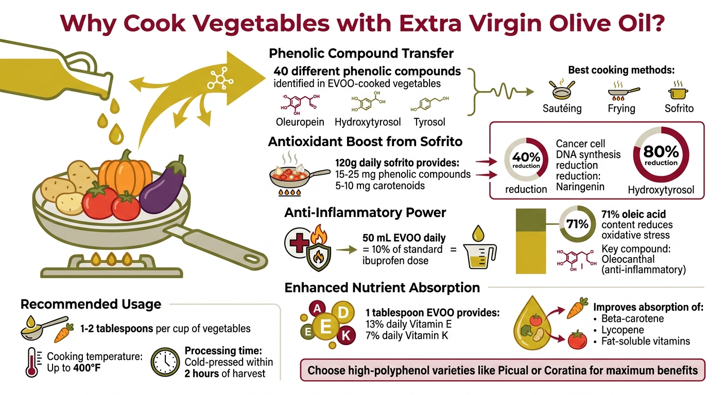 Health Benefits of Cooking Vegetables with Extra Virgin Olive Oil
