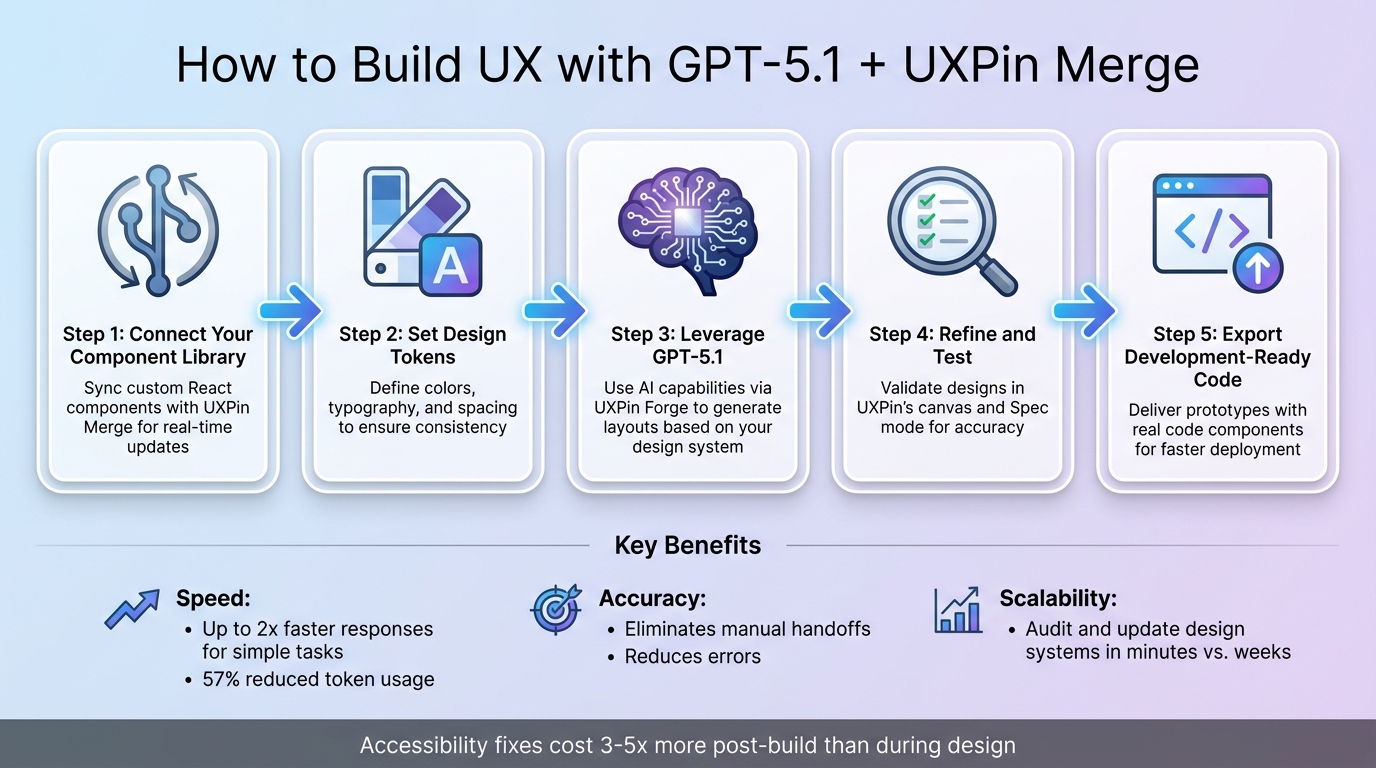 5-Step Workflow: Building UX with GPT-5.1 and UXPin Merge