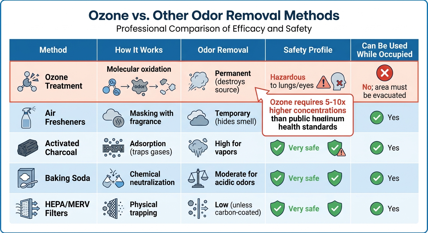 Ozone Treatment vs Other Odor Removal Methods Comparison