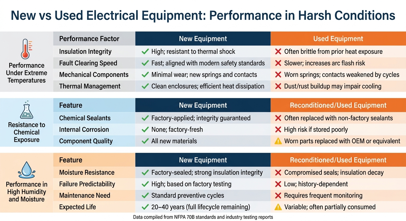 New vs Used Electrical Equipment Performance Comparison in Harsh Conditions