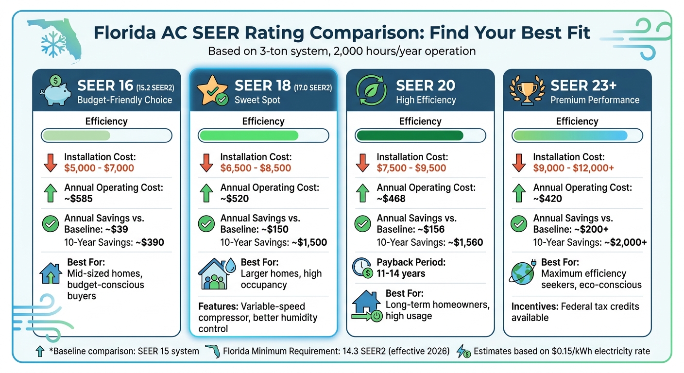 Florida AC SEER Rating Comparison: Costs and Savings Guide