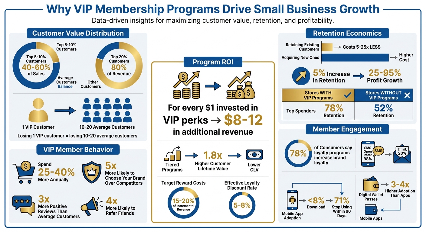 VIP Membership Program Statistics and ROI for Small Businesses