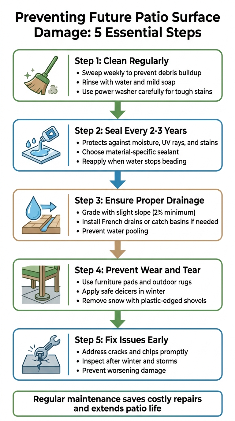 5 Essential Steps to Prevent Patio Surface Damage