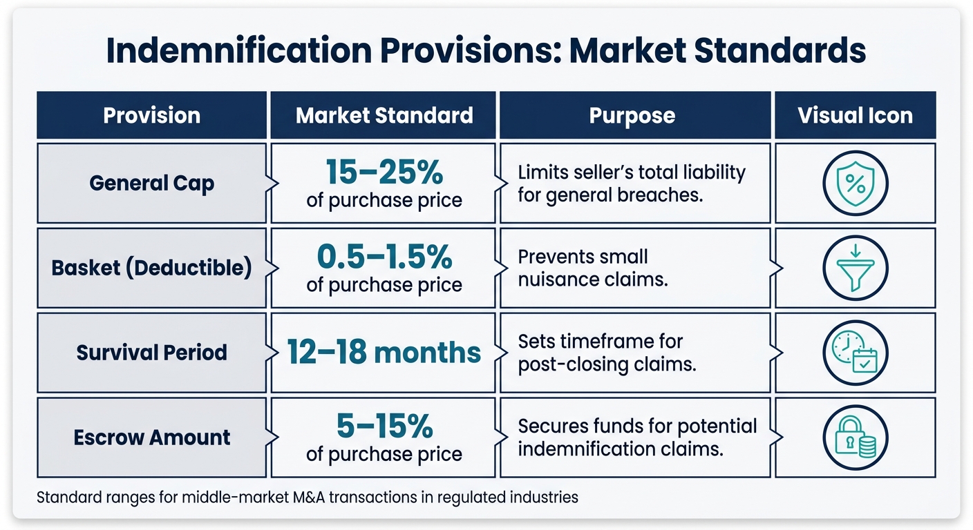 M&A Definitive Agreement Indemnification Provisions: Market Standards and Thresholds