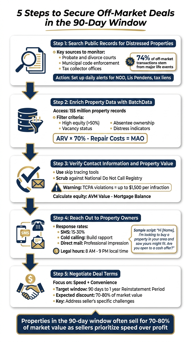 5-Step Process to Secure Off-Market Real Estate Deals in 90 Days