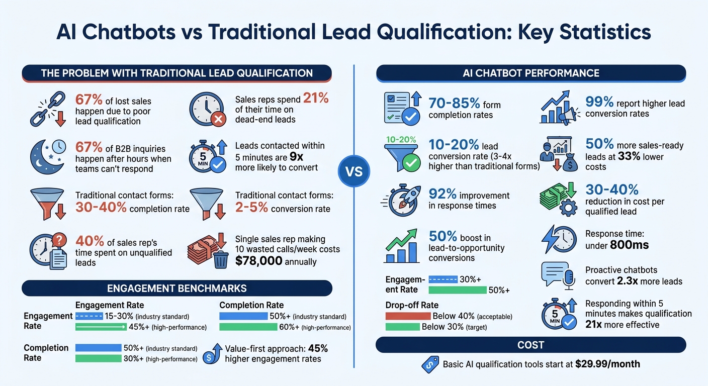 AI Chatbot Lead Qualification Statistics and Performance Metrics