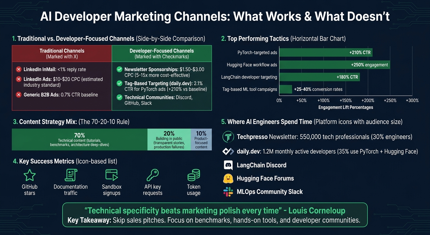 AI Developer Marketing Channels: Performance Metrics and Cost Comparison