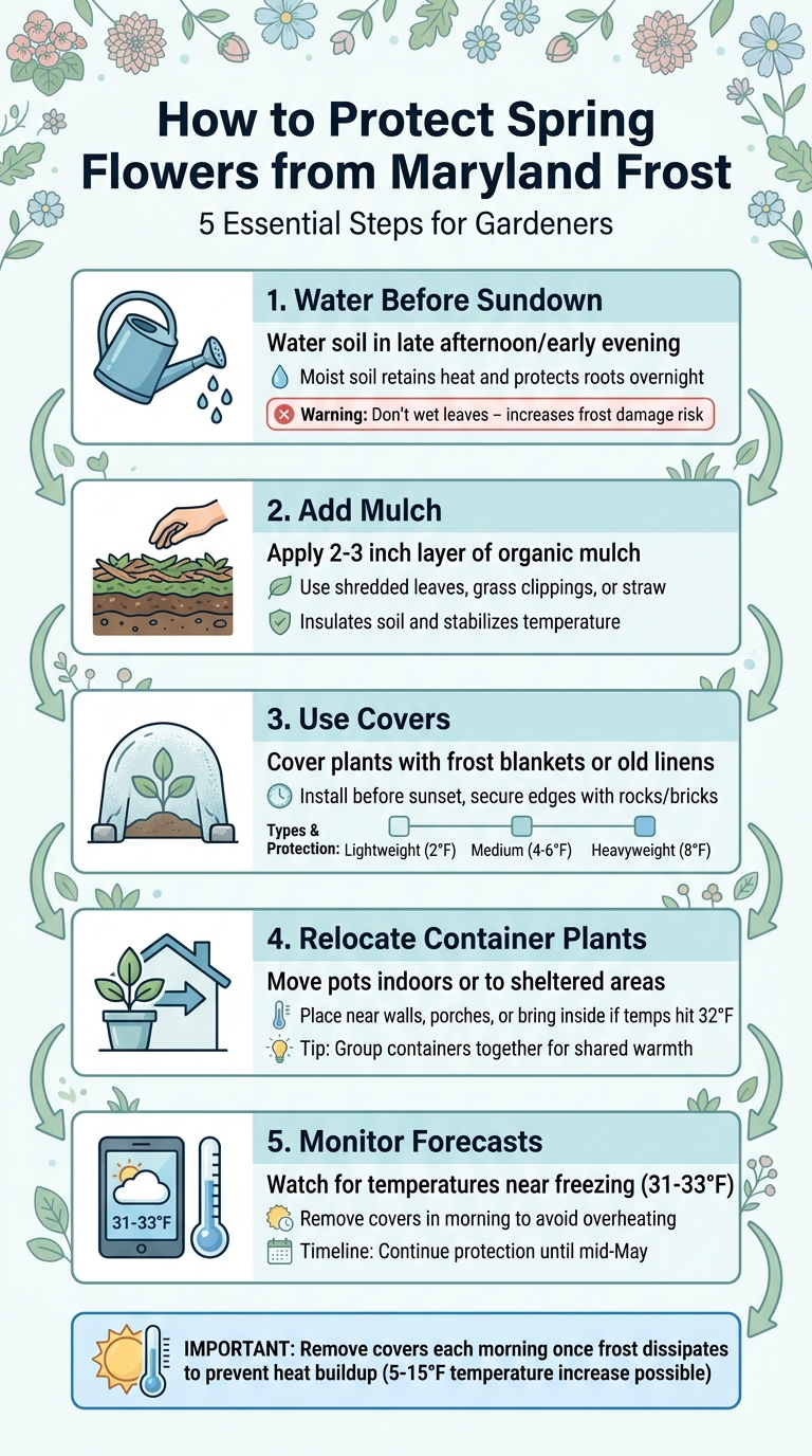 5 Steps to Protect Spring Flowers from Maryland Frost