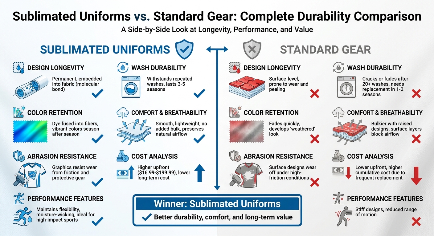 Sublimated vs Standard Sports Uniforms Durability Comparison