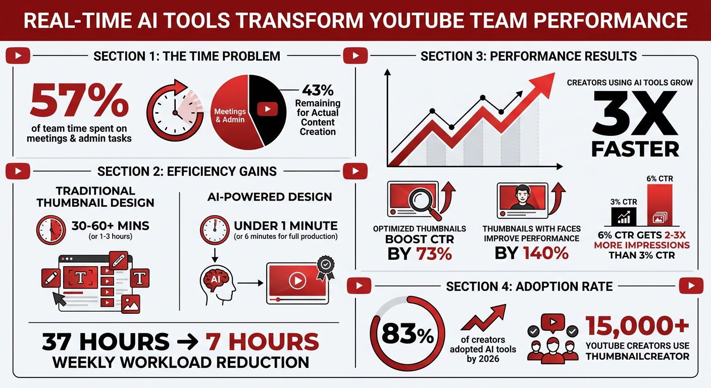 AI Tools Impact on YouTube Team Productivity and Growth Statistics