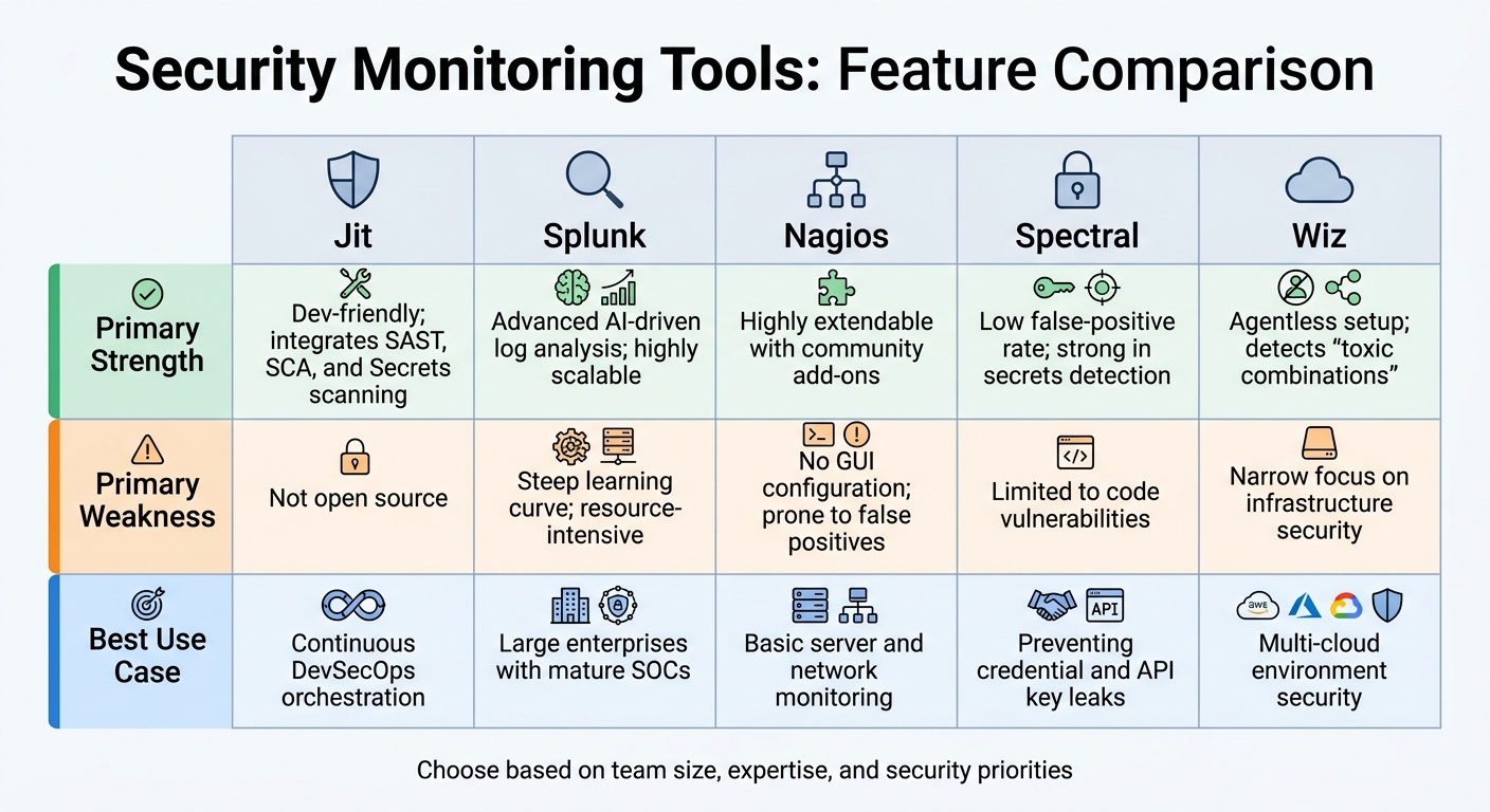 Security Monitoring Tools Comparison: Strengths, Weaknesses, and Best Use Cases