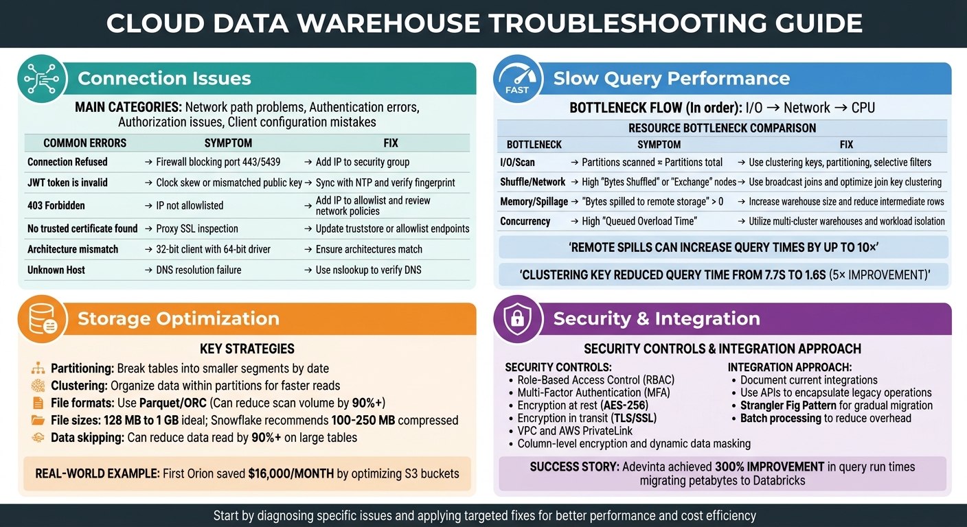 Cloud Data Warehouse Troubleshooting Guide: Common Issues and Solutions