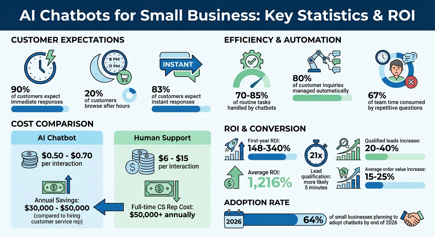 AI Chatbot ROI and Cost Savings for Small Businesses