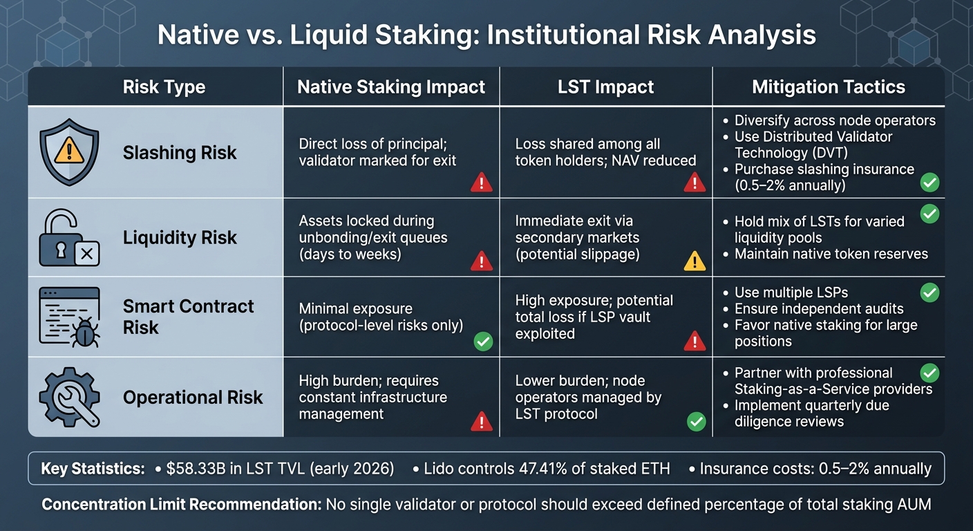 LST Risk Comparison: Native Staking vs Liquid Staking for Institutional Investors