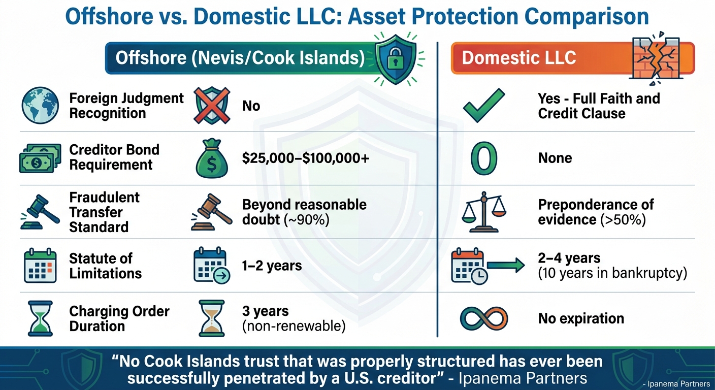 Offshore vs Domestic LLC Asset Protection Comparison