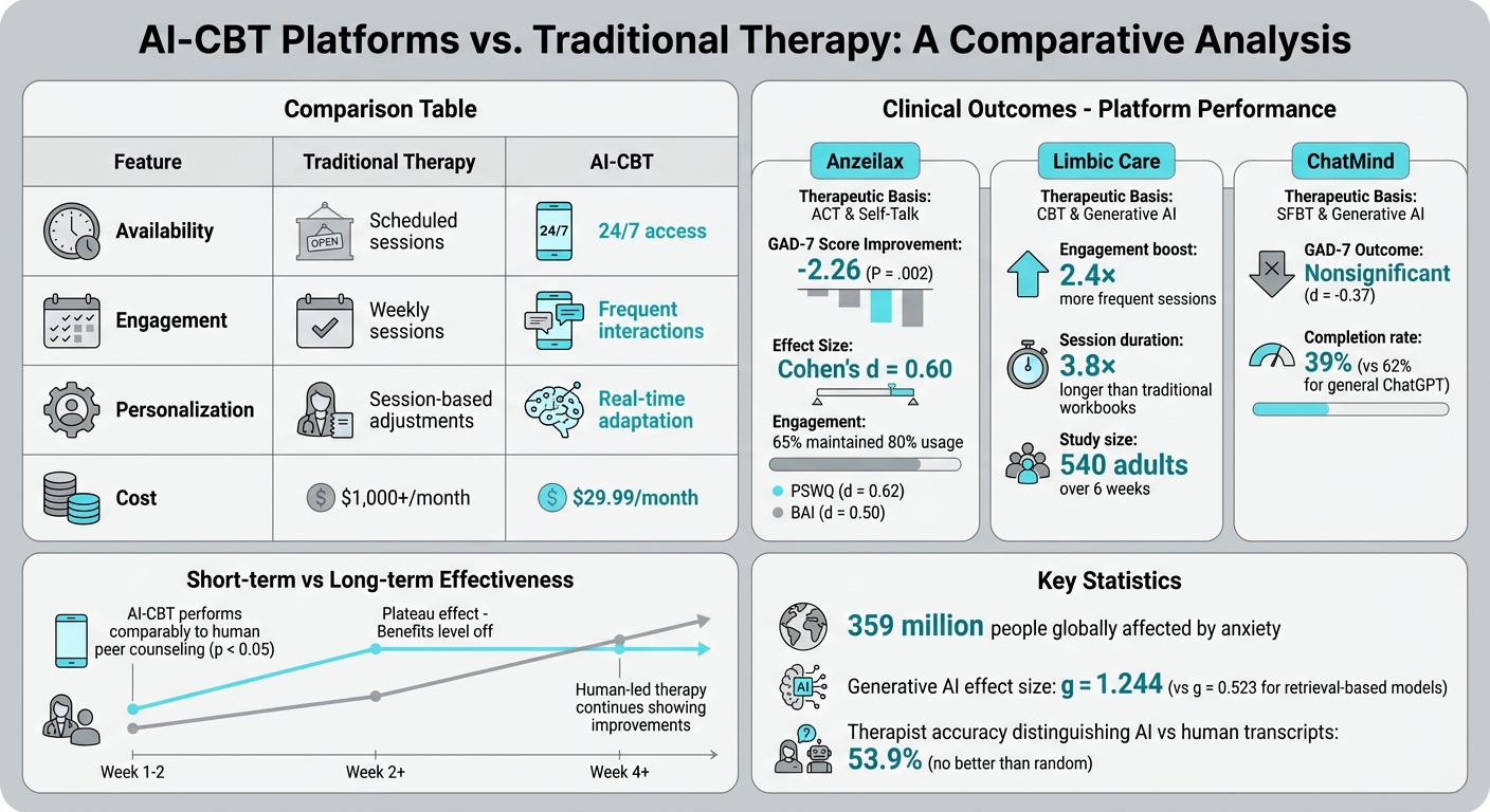AI-CBT vs Traditional Therapy: Key Differences and Clinical Outcomes