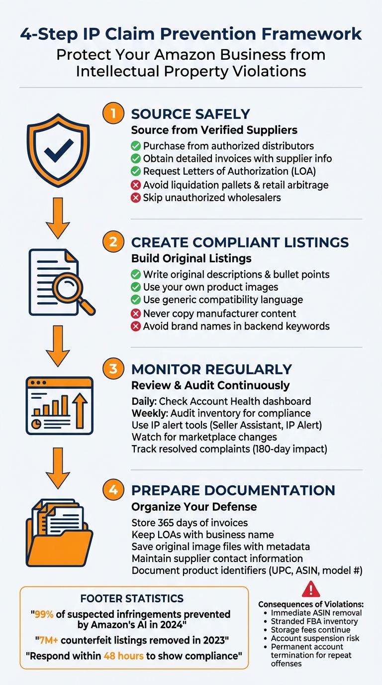 Amazon IP Claim Prevention Strategy: 4-Step Framework