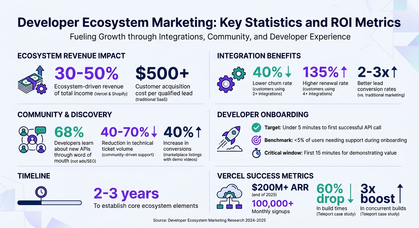 Developer Ecosystem Marketing: Key Statistics and ROI Metrics