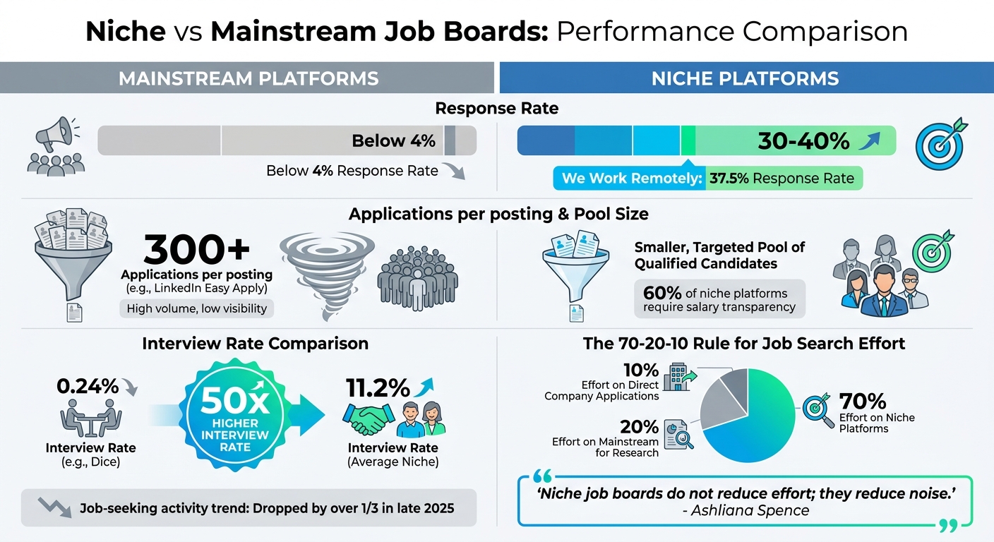 Niche vs Mainstream Job Boards: Response Rates and Success Metrics Comparison