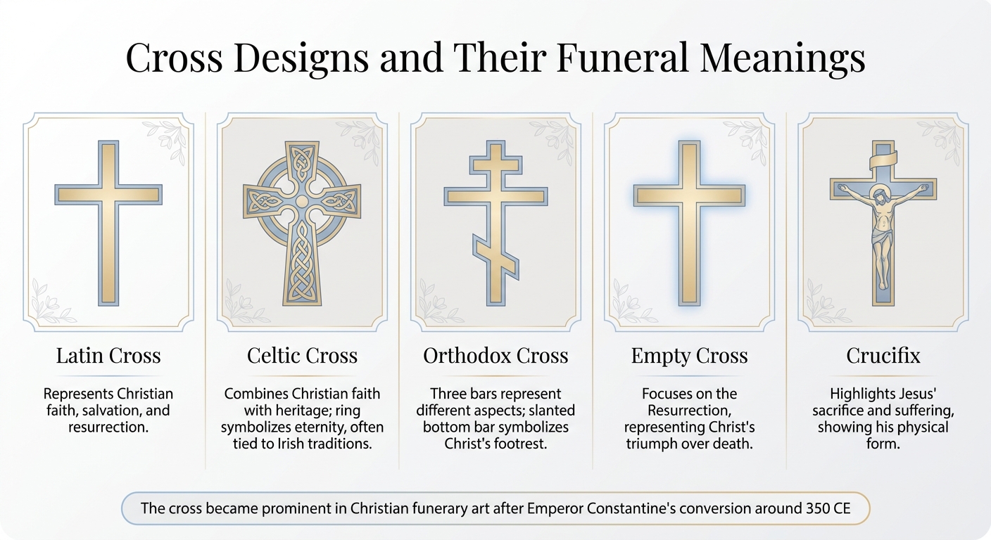 Types of Cross Designs and Their Funeral Meanings