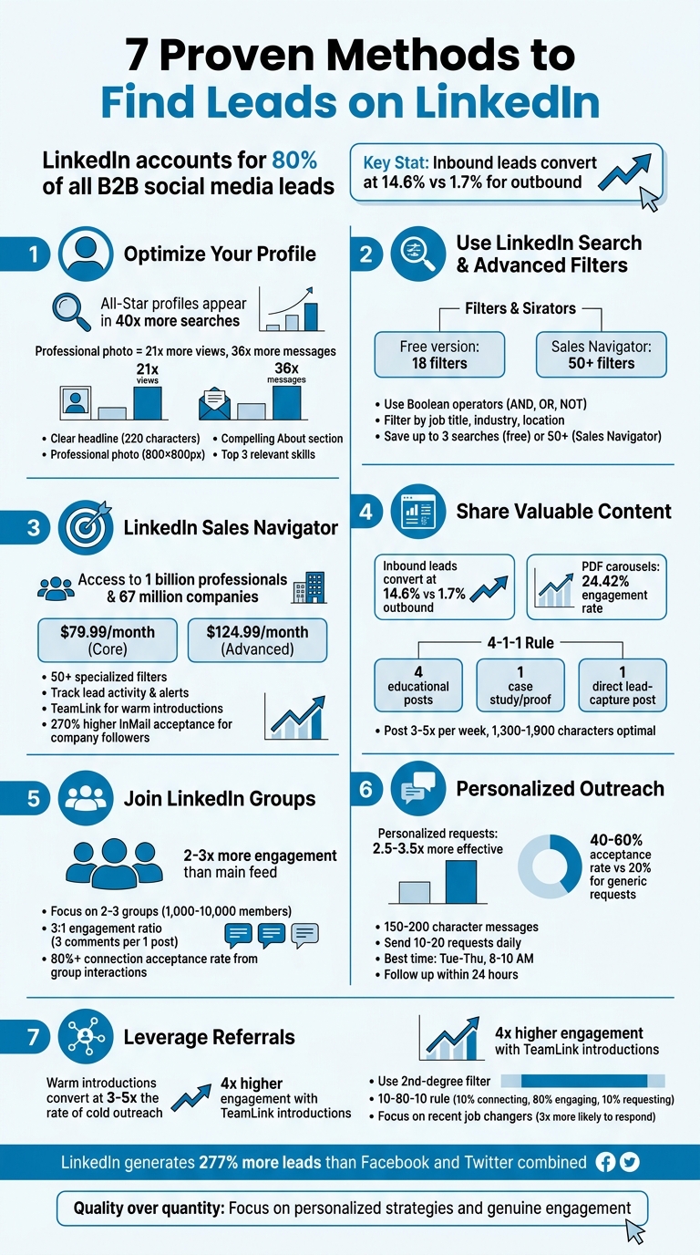 7 Proven Methods to Generate Quality Leads on LinkedIn