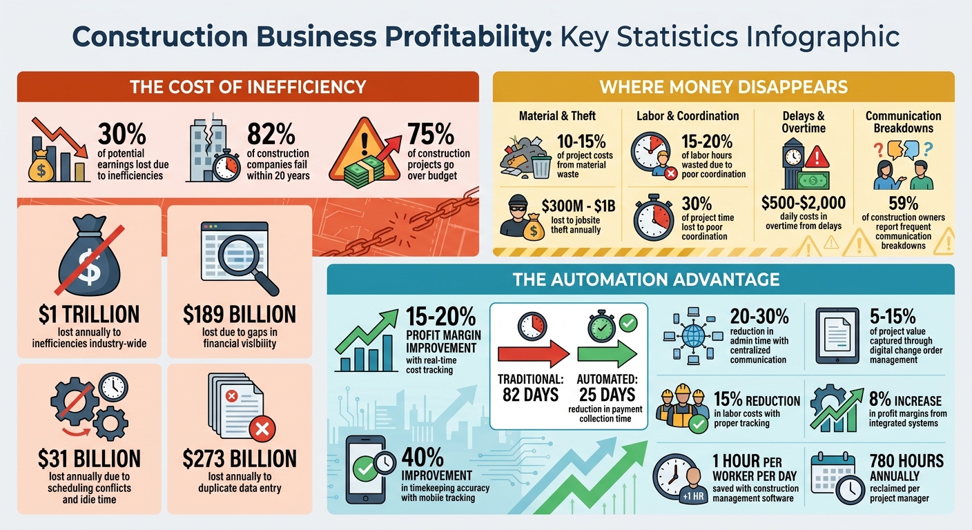 Construction Business Profitability Statistics and Cost-Saving Opportunities