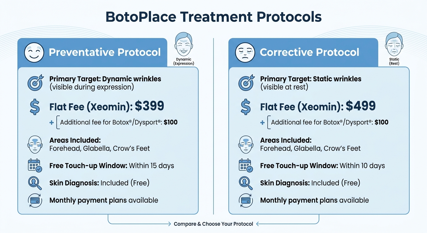 BotoPlace Preventative vs Corrective Botox Protocol Comparison