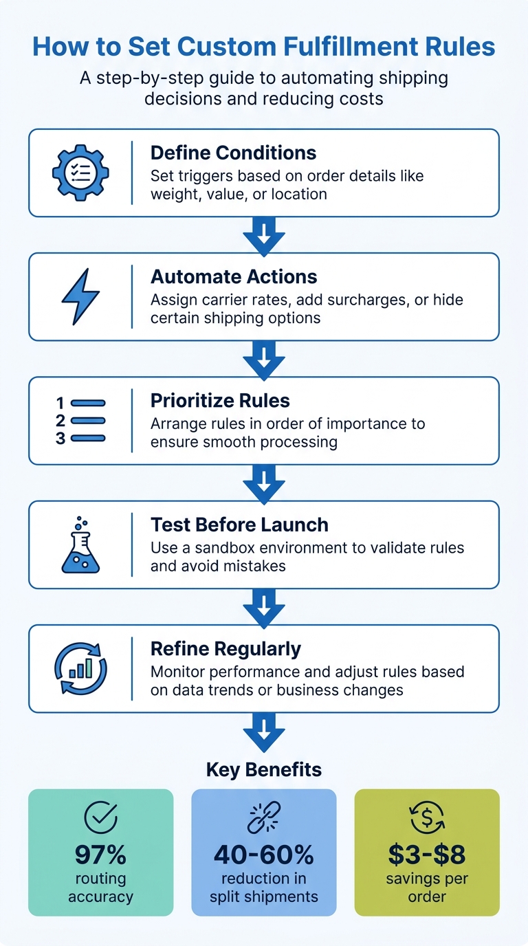 5-Step Process for Setting Custom Fulfillment Rules