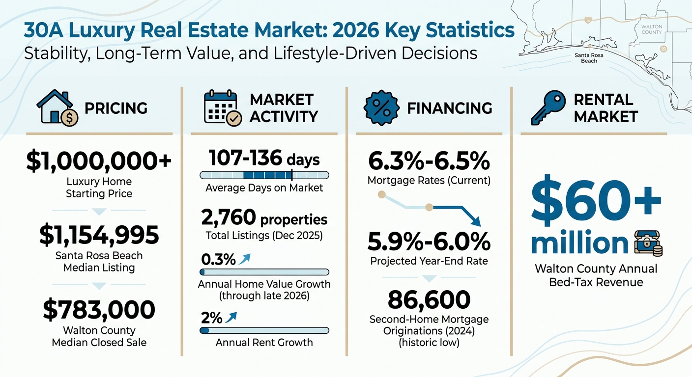 30A Luxury Real Estate Market Statistics 2026