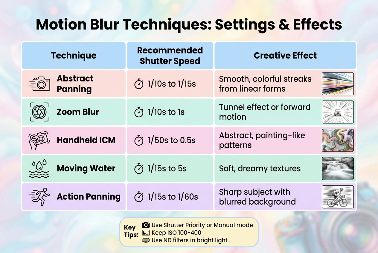 Whimsical Blur Photography Techniques: Shutter Speeds and Creative Effects Guide