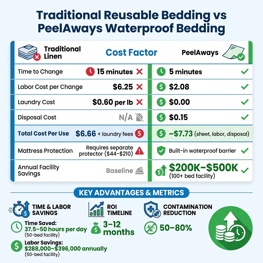 Traditional vs PeelAways Waterproof Bedding: Cost and Performance Comparison