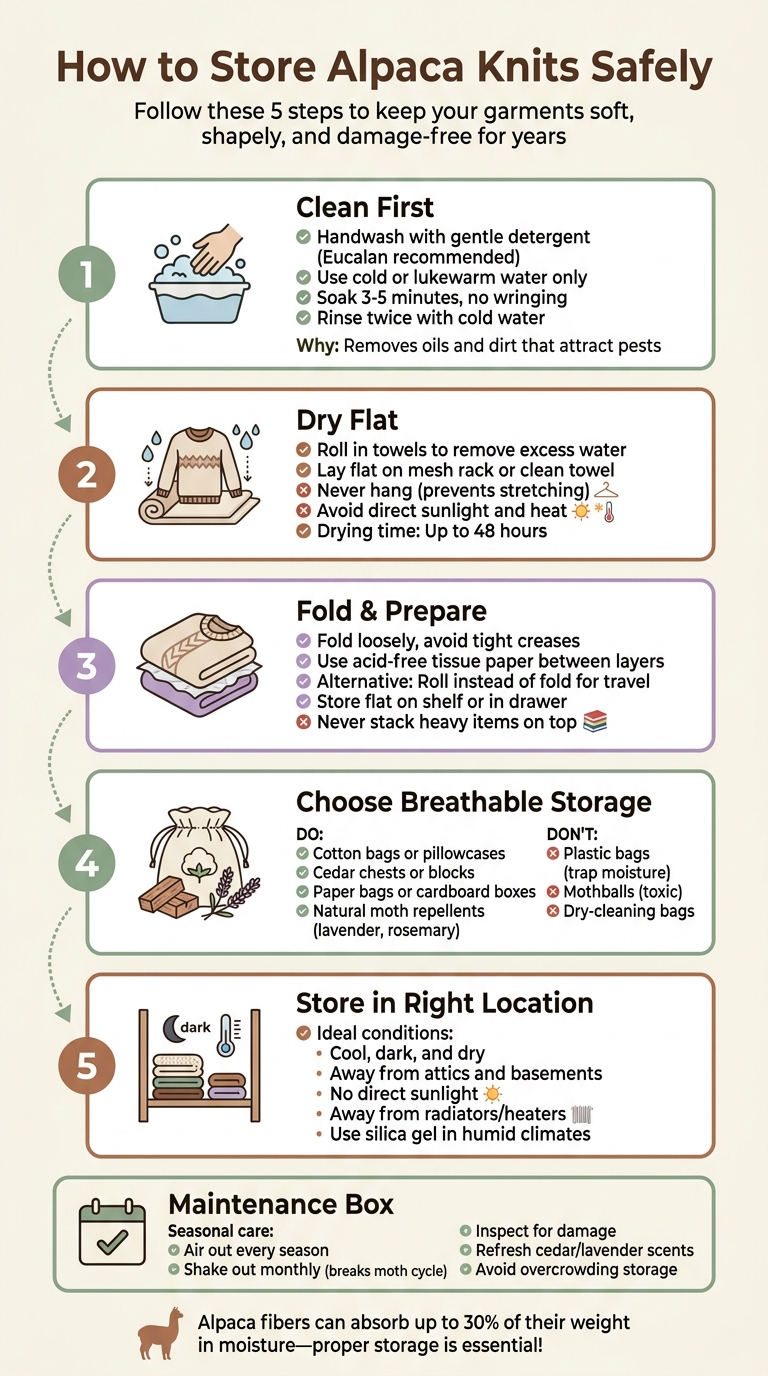 5-Step Guide to Storing Alpaca Knits Safely