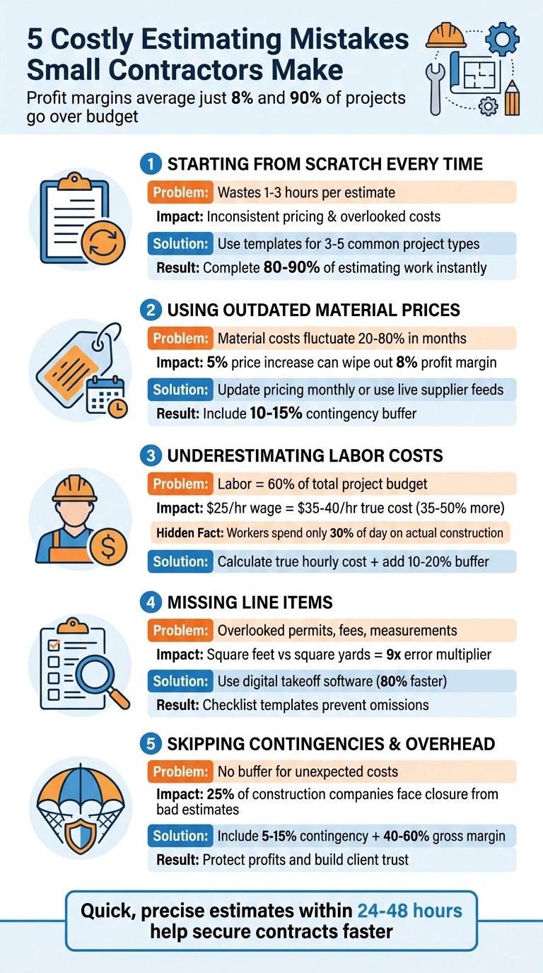 5 Costly Estimating Mistakes Small Contractors Make and How to Fix Them