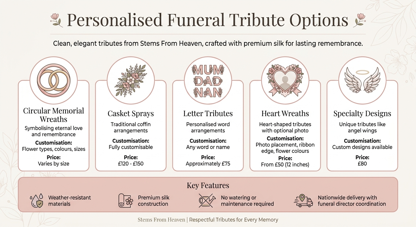 Stems From Heaven Customisation Options and Pricing Guide