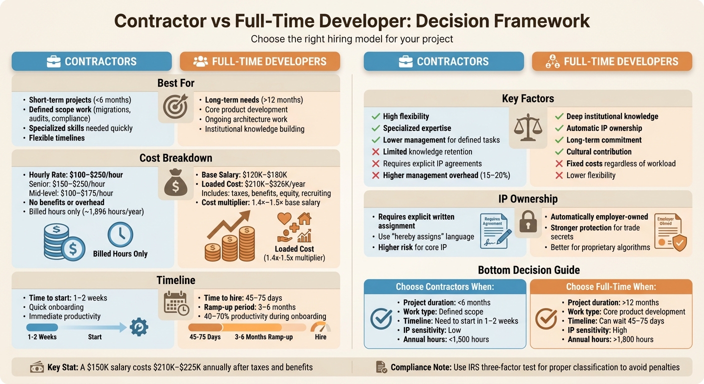 Contractor vs Full-Time Developer: Complete Comparison Guide