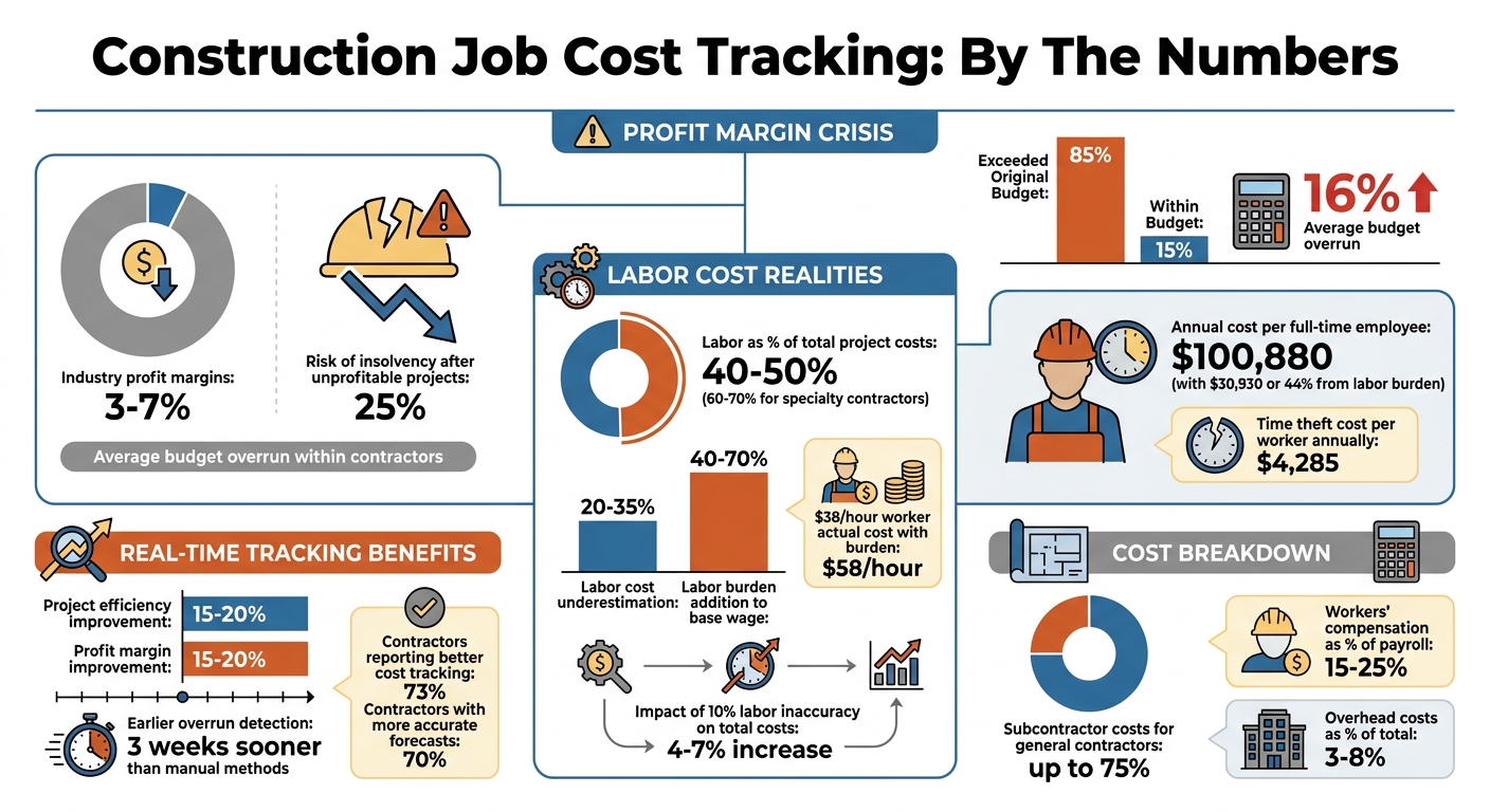 Construction Job Cost Tracking Statistics and Impact on Profit Margins