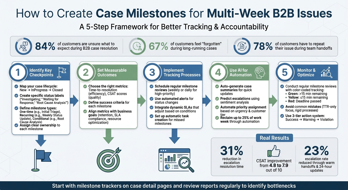 5-Step Framework for Creating B2B Case Milestones
