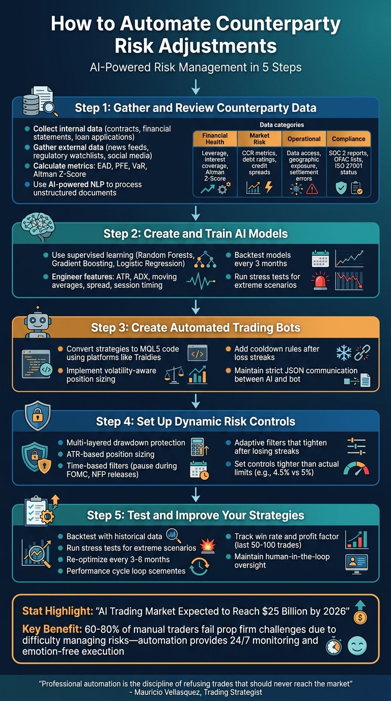 5 Steps to Automate Counterparty Risk Adjustments in Trading